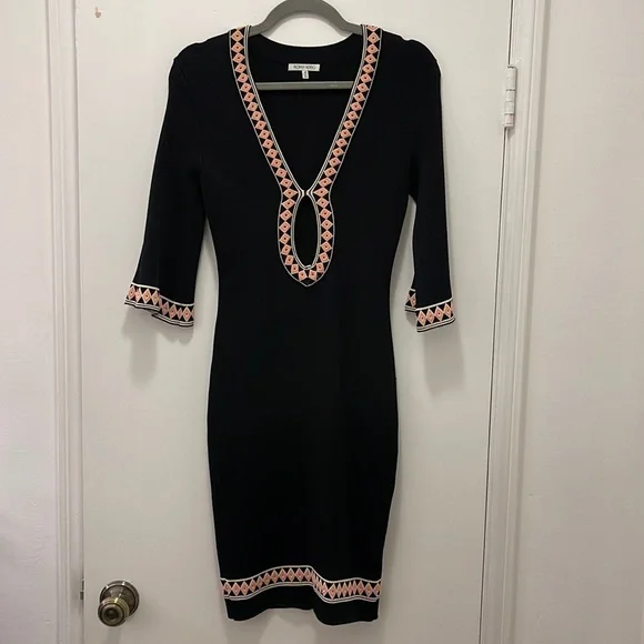 ronny kobo black dress Off White Embroidered Boho Midi Dress – Saffron Threads